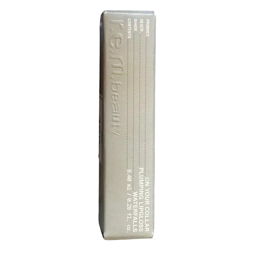 r.e.m. beauty On Your Collar Plumping Lip Gloss Waterfalls Peach Nude 0.28 fl oz
